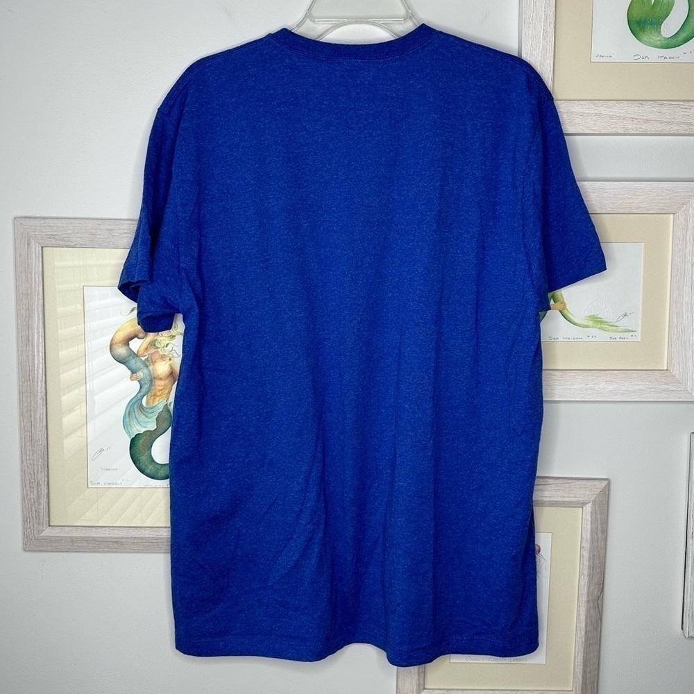 Blockbuster Storefront “Make It A Blockbuster Night” Blue Tee Women’s Large - Picture 3 of 4